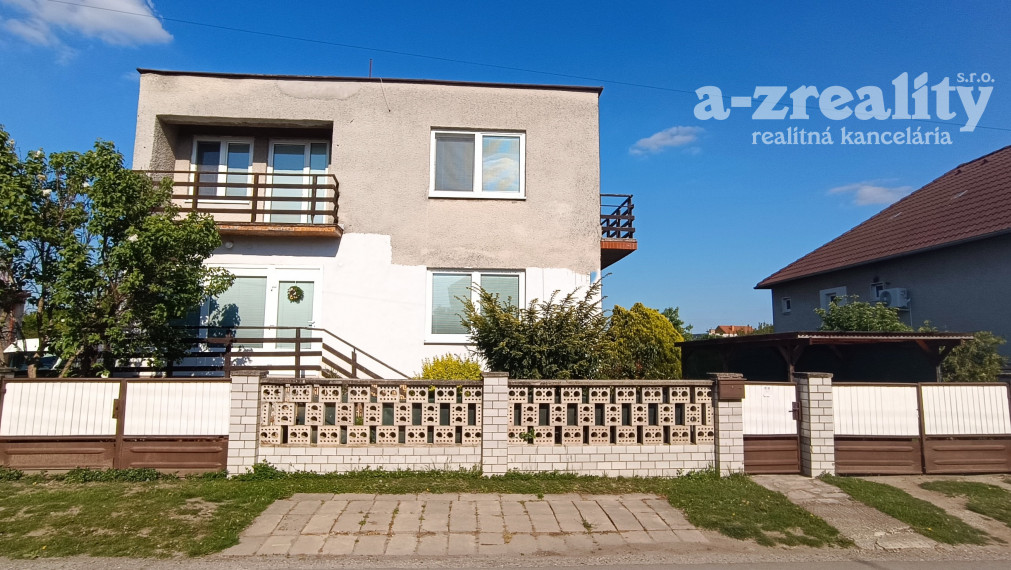 ZNÍŽENÁ CENA: Na predaj 5 izbový rodinný dom v obci Bánov