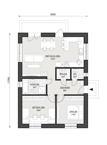 Na predaj novostavba rodinného domu v obci Čechy