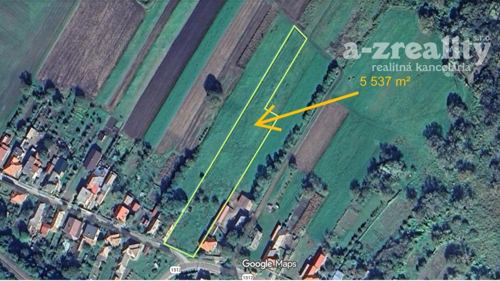 Na predaj velký pozemok v obci Nová Vieska