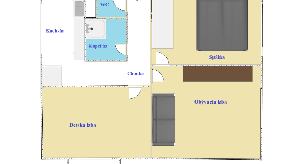 Iba u nás!  3 izbový na VII. sídlisku v Komárne na predaj